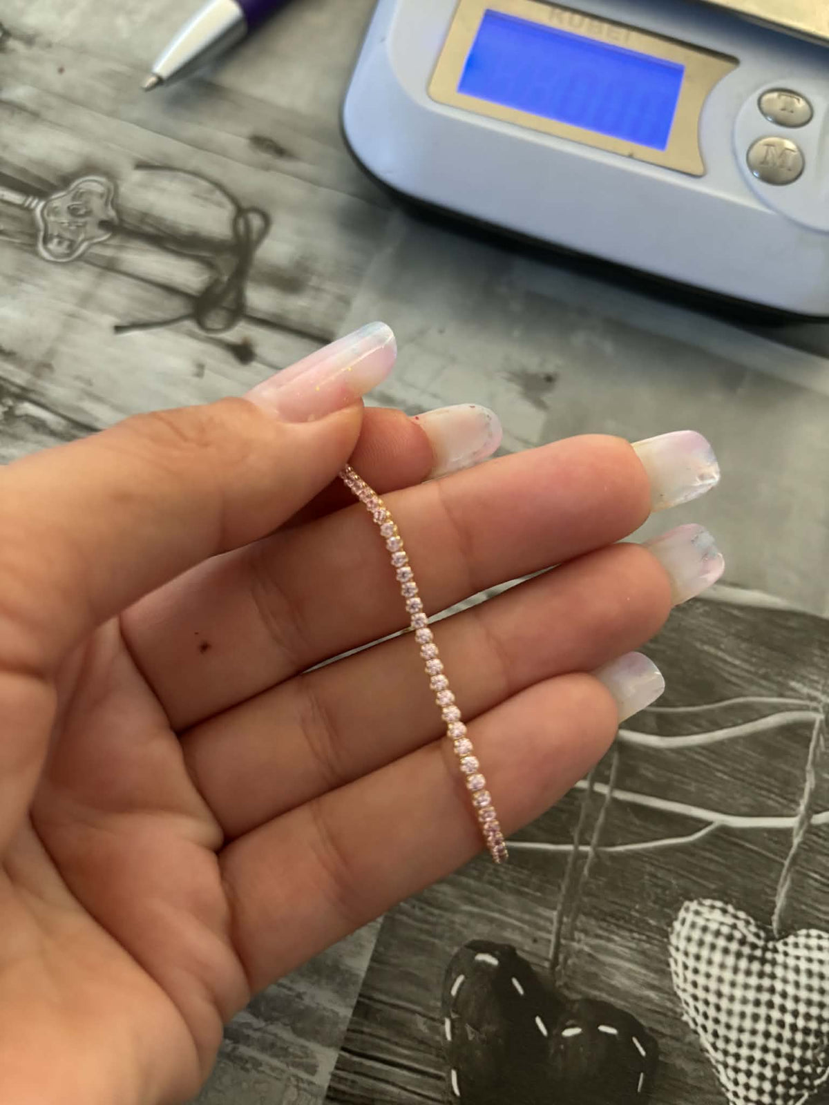 PinkTenis Bracelet